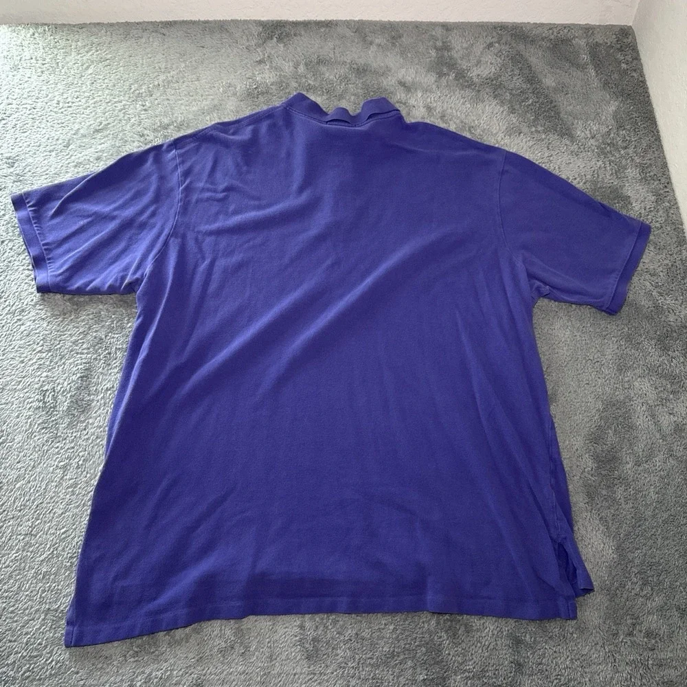 Polo Ralph Lauren Men's 3XLT Purple Short Sleeve Polo Shirt Green Pony